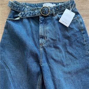 Stories Wide Leg Denim with Matching Denim Belt